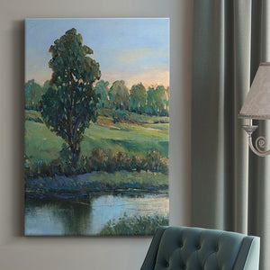 Tree by the Riverbank II Premium Gallery Wrapped Canvas - Ready to Hang