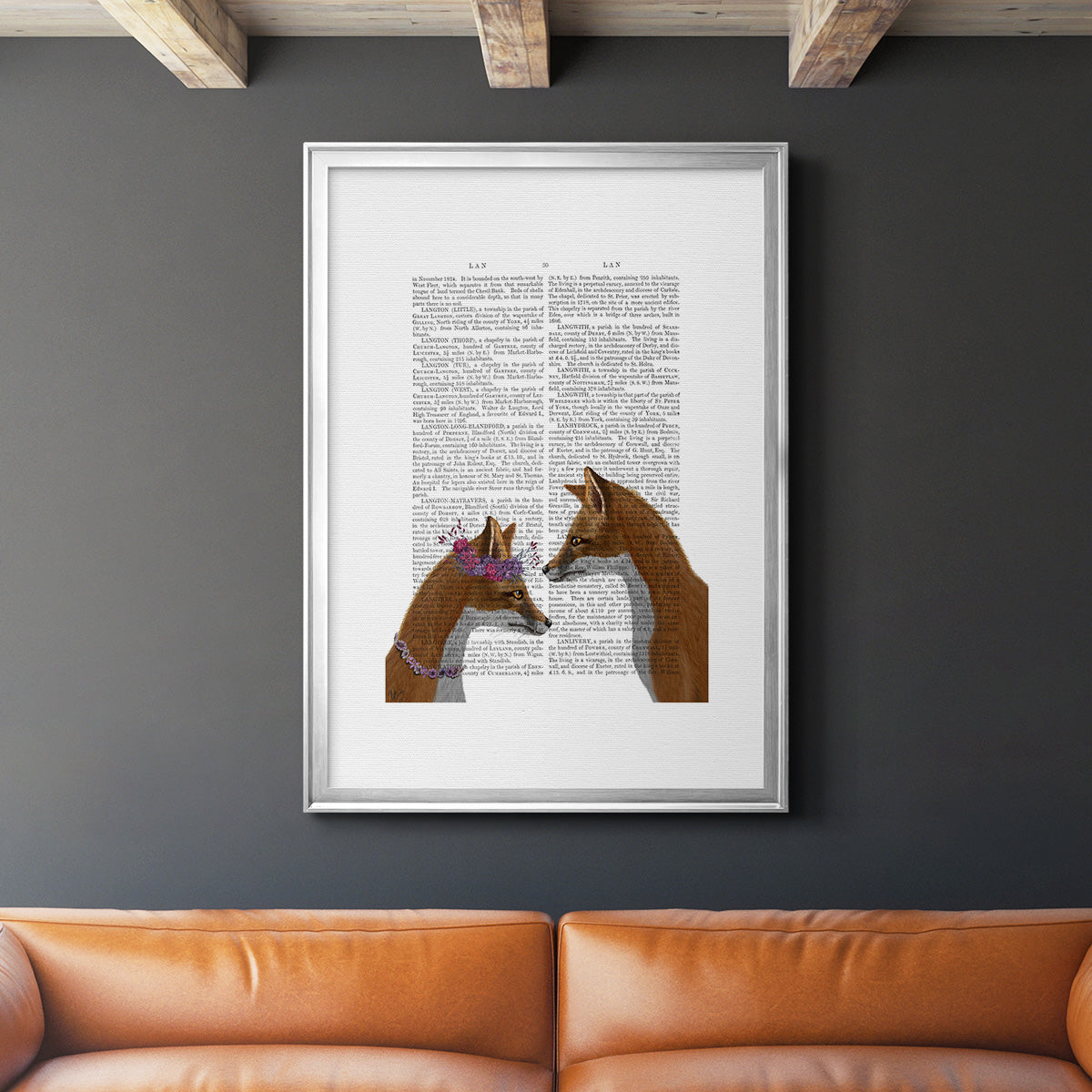 Fox Lovers Premium Framed Print - Ready to Hang