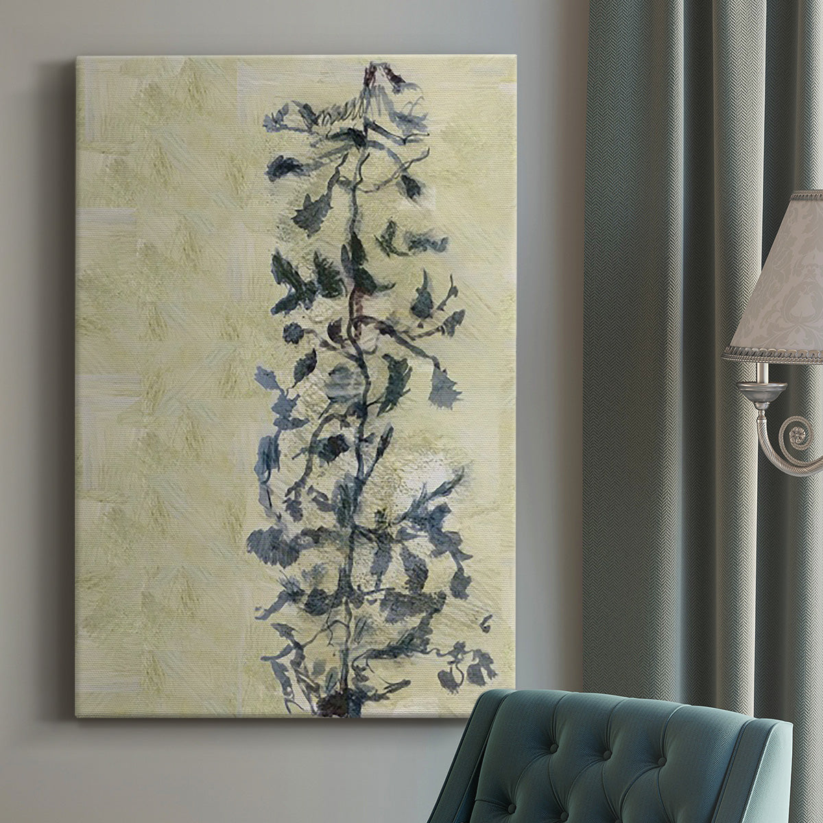 Chinoiserie 2 Tan I Premium Gallery Wrapped Canvas - Ready to Hang