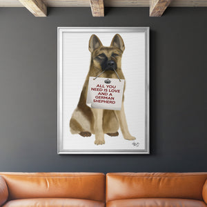 Sepia Botanical Journal I - Modern Framed Canvas Print