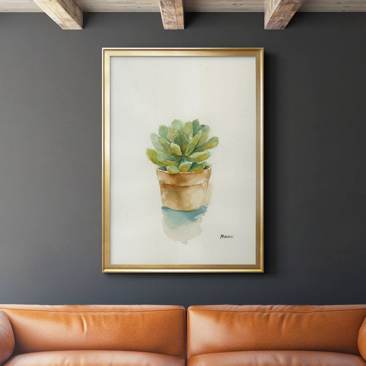 Succulent II Premium Framed Print - Ready to Hang