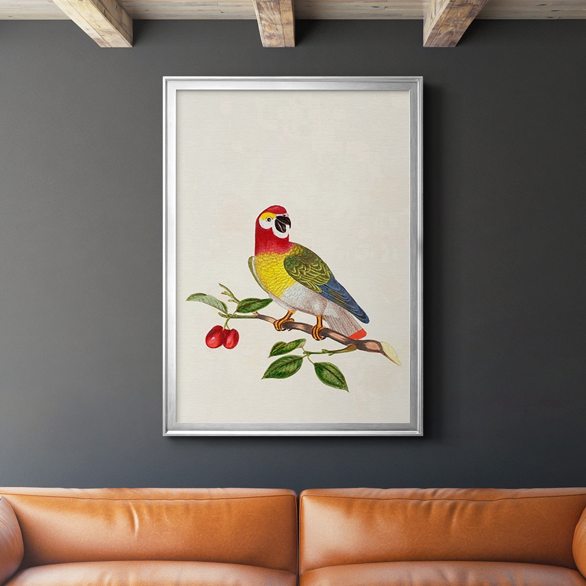 Bird in Habitat VI Premium Framed Print - Ready to Hang