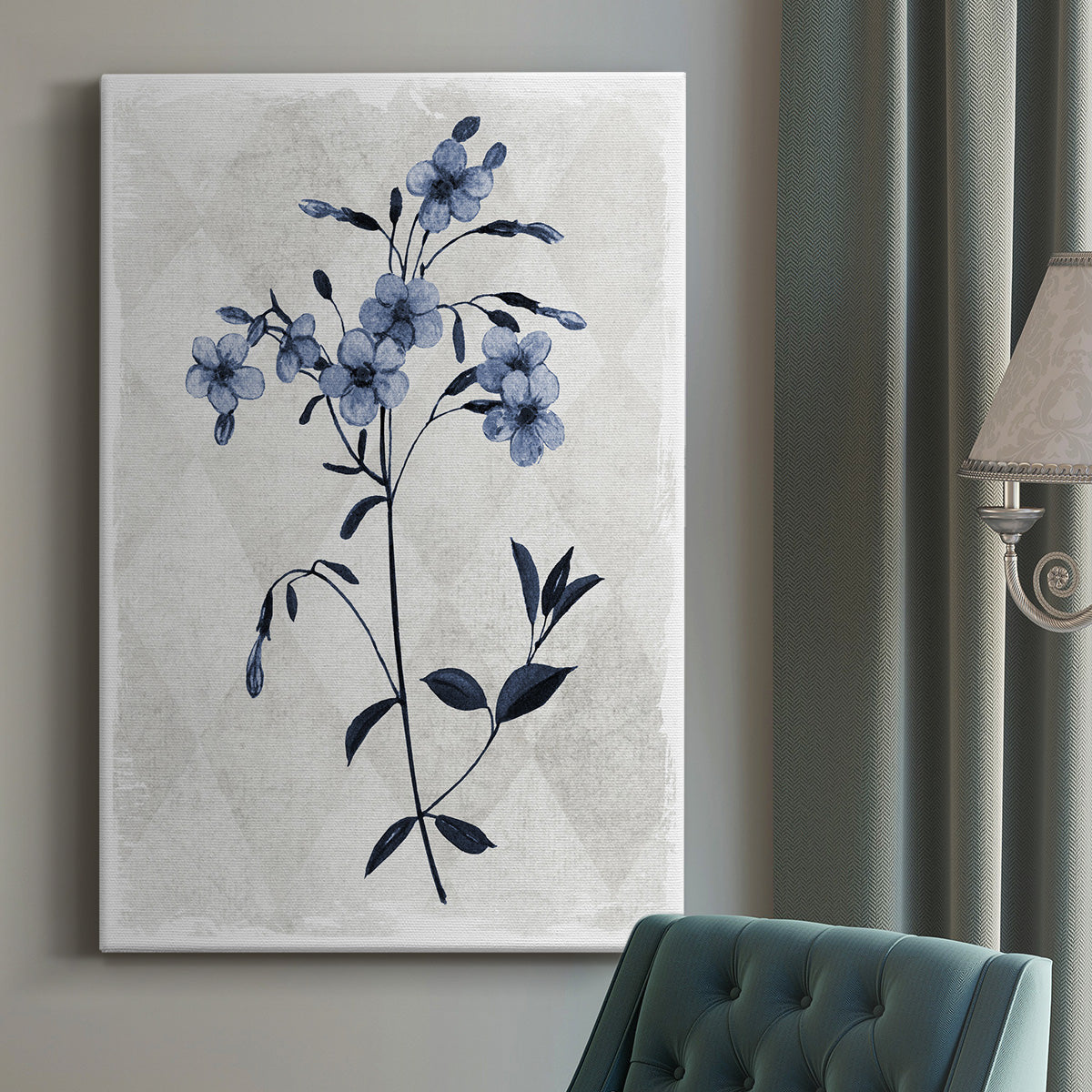 Harlequin Botanical III Premium Gallery Wrapped Canvas - Ready to Hang