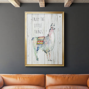 Llama Little Things Premium Framed Print - Ready to Hang