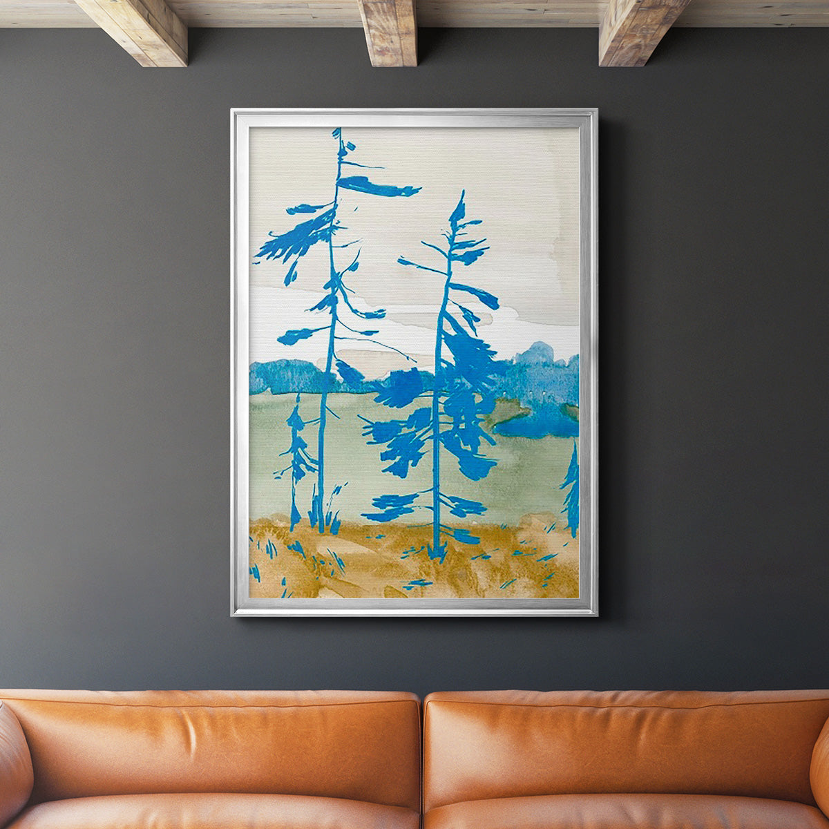 Cerulean Spruce I Premium Framed Print - Ready to Hang