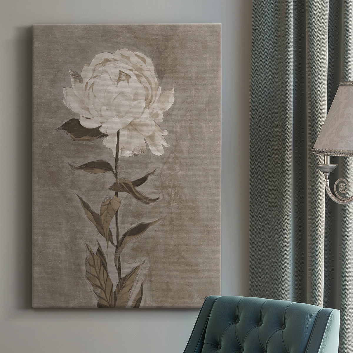 PRETTY AS A PEONY I Premium Gallery Wrapped Canvas - Ready to Hang