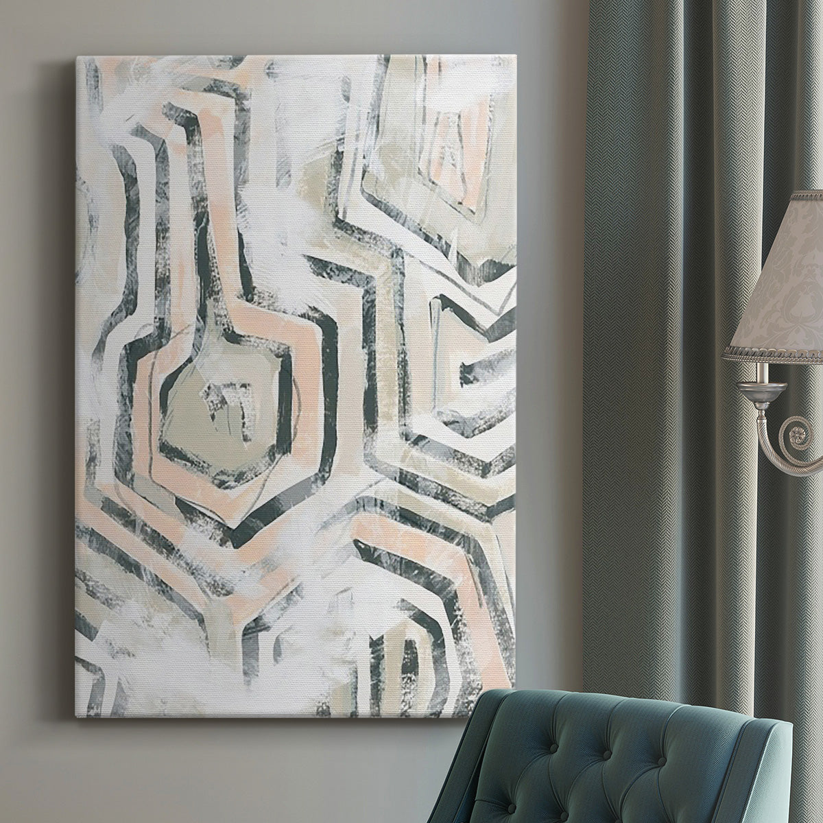 Sand Glyphs I Premium Gallery Wrapped Canvas - Ready to Hang
