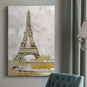 Eiffel Tower Glitz Premium Gallery Wrapped Canvas - Ready to Hang