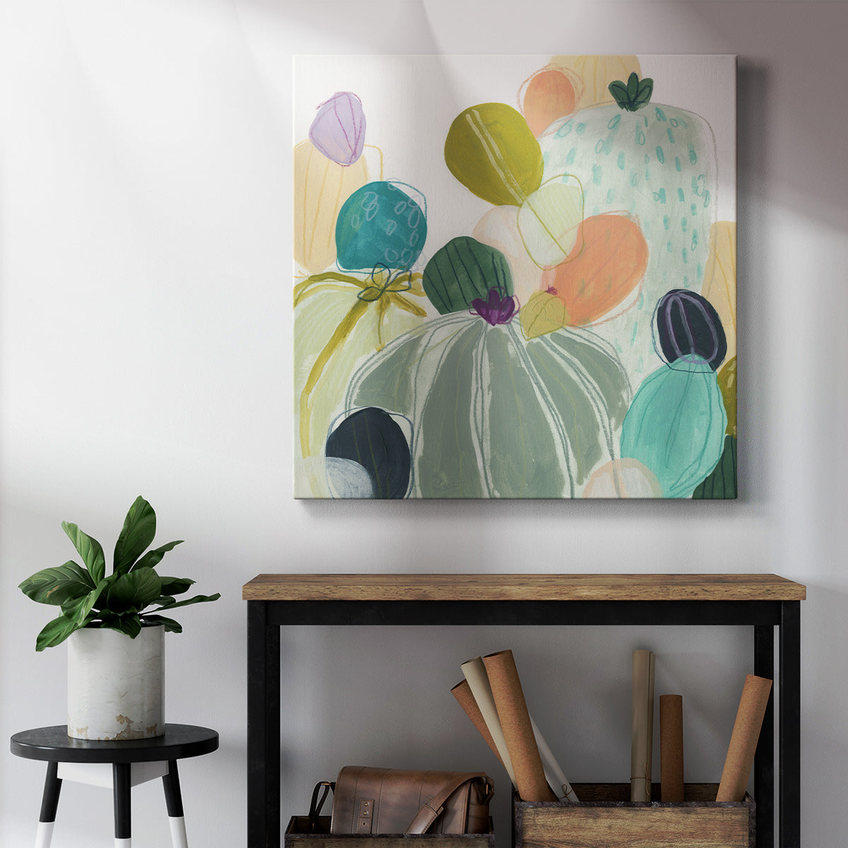 Candy Cactus I-Premium Gallery Wrapped Canvas - Ready to Hang