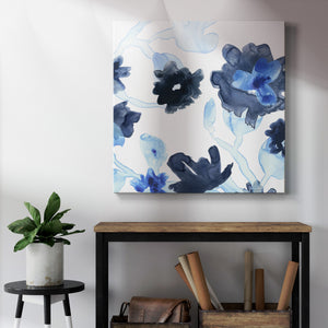 Blue Gossamer Garden III-Premium Gallery Wrapped Canvas - Ready to Hang