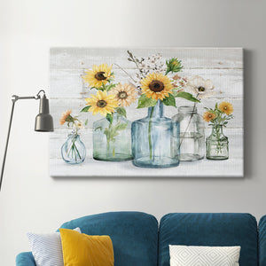 Sunflower Extravaganza Premium Gallery Wrapped Canvas - Ready to Hang