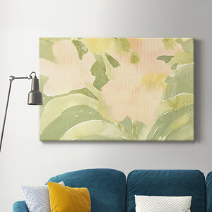 Verdant Floral Abstract II Premium Gallery Wrapped Canvas - Ready to Hang