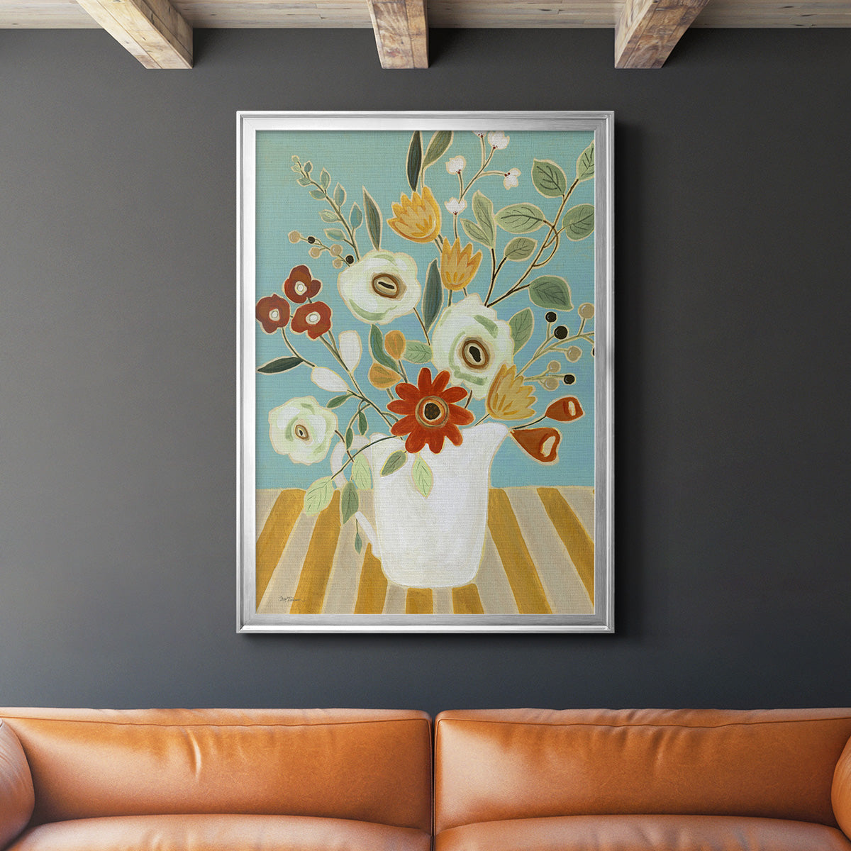 Joyful Blossoms I Premium Framed Print - Ready to Hang
