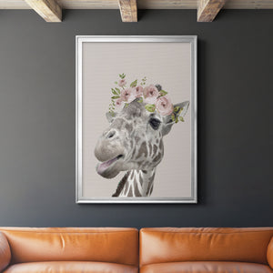 Sepia Botanical Journal I - Modern Framed Canvas Print