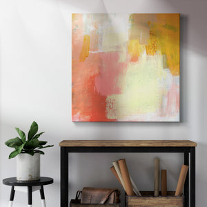 Yellow and Blush I-Premium Gallery Wrapped Canvas - Ready to Hang