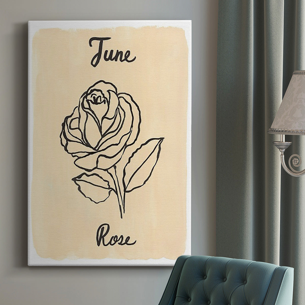 Birth Month VI Premium Gallery Wrapped Canvas - Ready to Hang