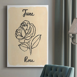 Birth Month VI Premium Gallery Wrapped Canvas - Ready to Hang