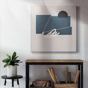 Blue Felt III-Premium Gallery Wrapped Canvas - Ready to Hang
