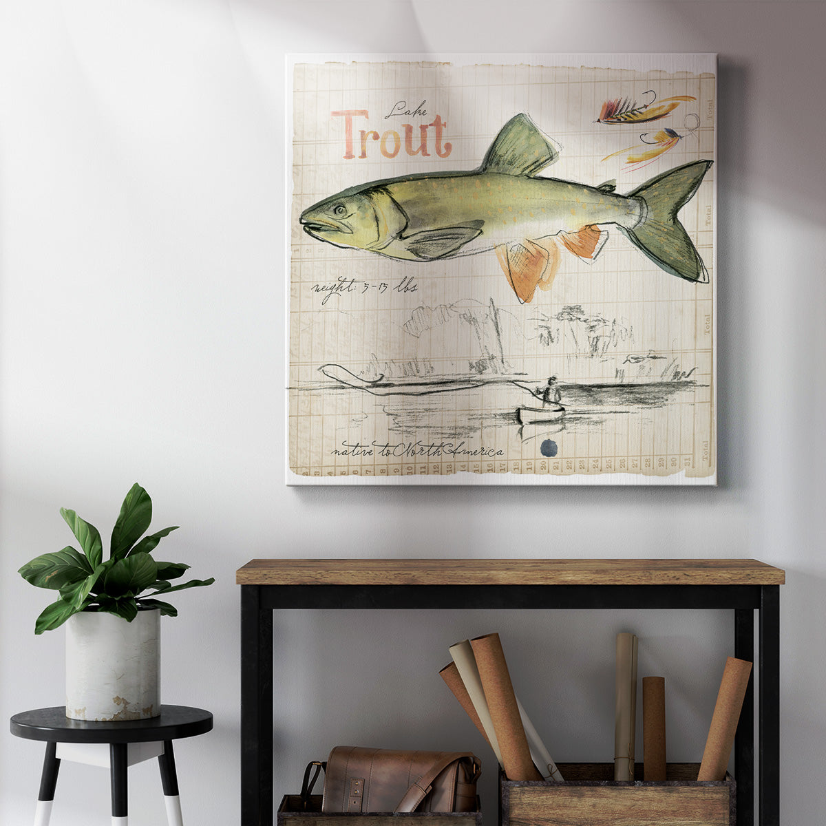 Trout Journal III-Premium Gallery Wrapped Canvas - Ready to Hang