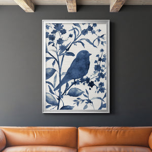 Bluebird Silhouette I Premium Framed Print - Ready to Hang