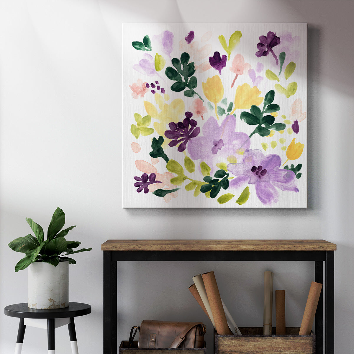 Lavender Meadow I-Premium Gallery Wrapped Canvas - Ready to Hang