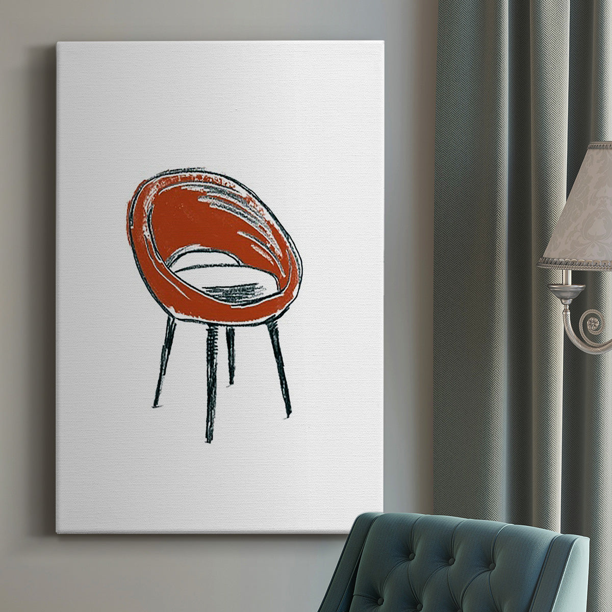 Take a Seat V Premium Gallery Wrapped Canvas - Ready to Hang