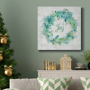 Joy Wreath-Premium Gallery Wrapped Canvas - Ready to Hang