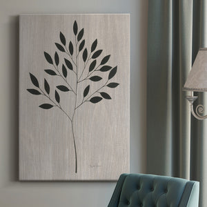 Leaves and Wood I Premium Gallery Wrapped Canvas - Ready to Hang