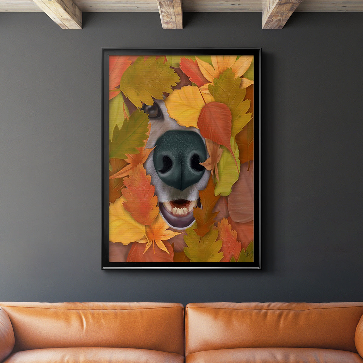 Sniffing Out Autumn Premium Framed Print - Ready to Hang