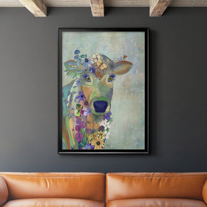 Sepia Botanical Journal I - Modern Framed Canvas Print