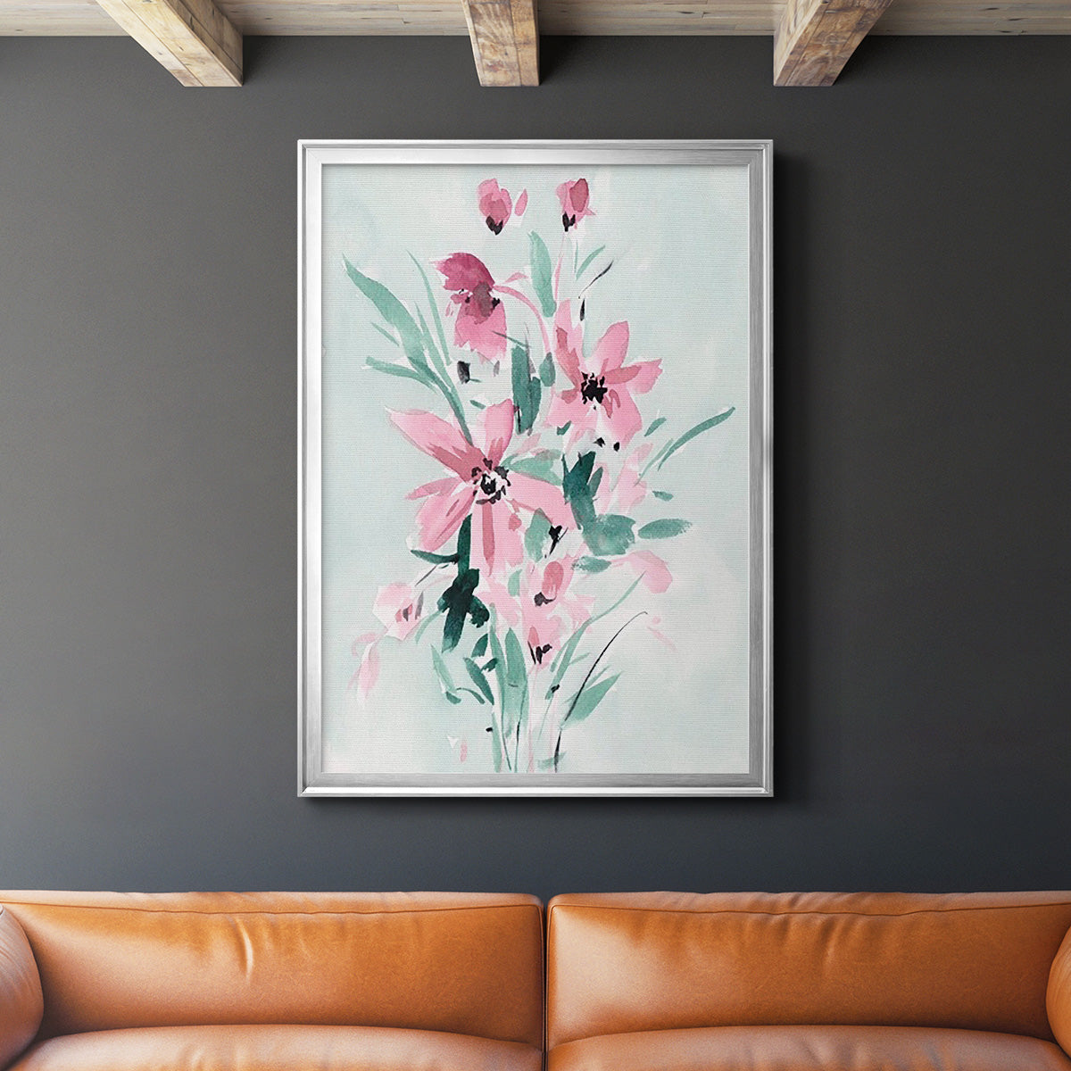 Posy Blooms II Premium Framed Print - Ready to Hang
