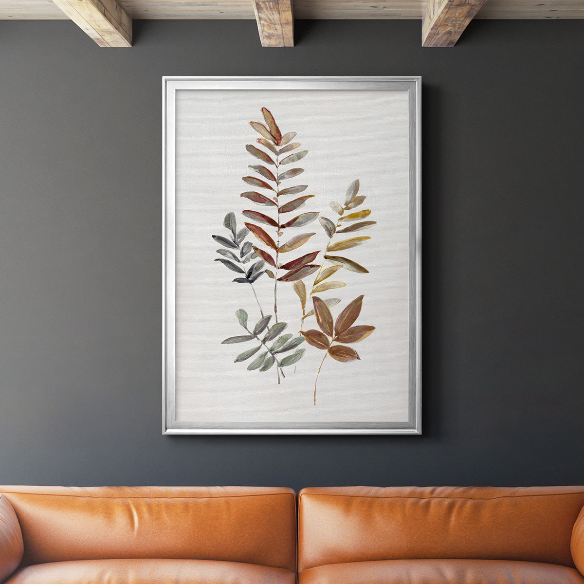 Autumn Leaves I Premium Framed Print - Ready to Hang