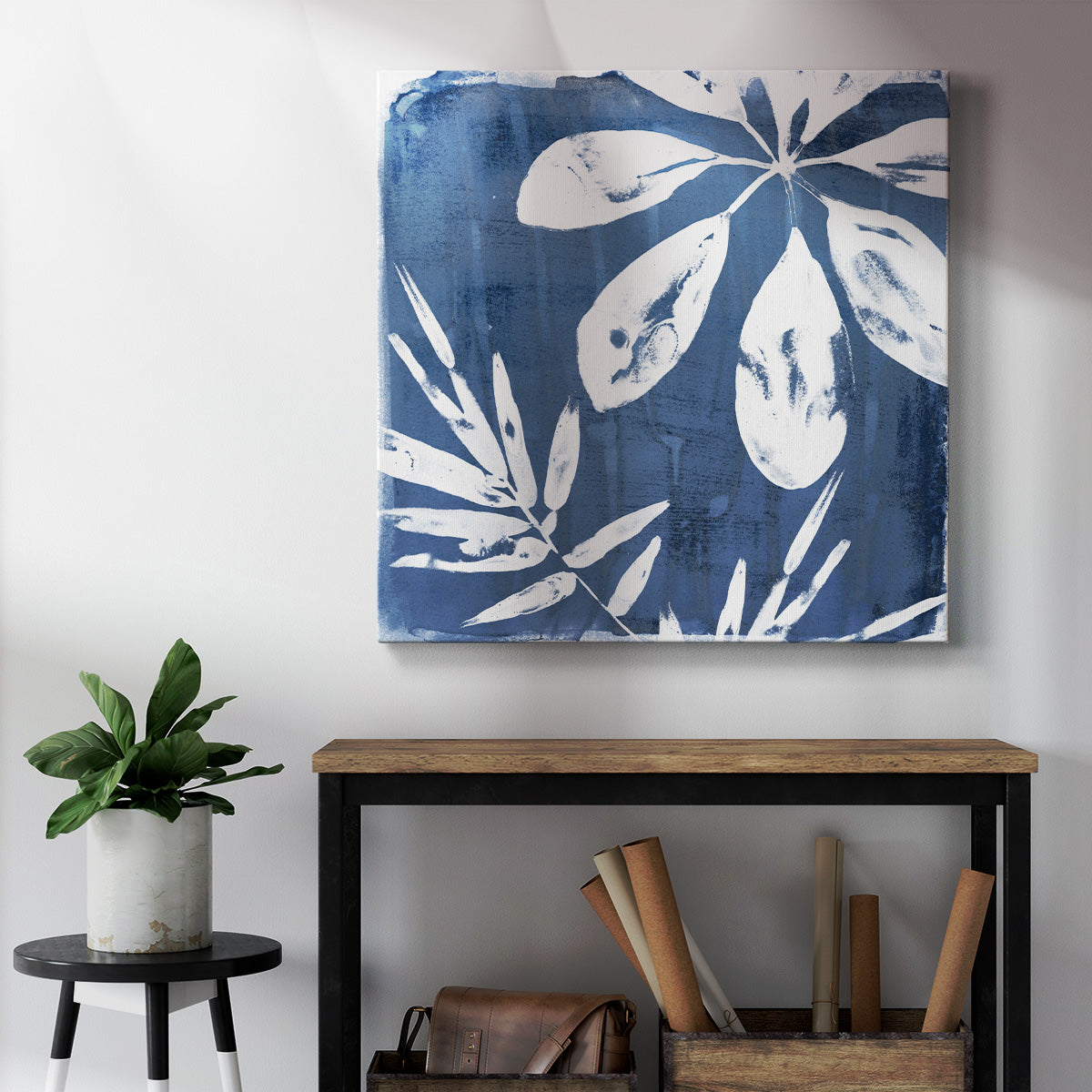 Tropical Indigo Impressions II-Premium Gallery Wrapped Canvas - Ready to Hang