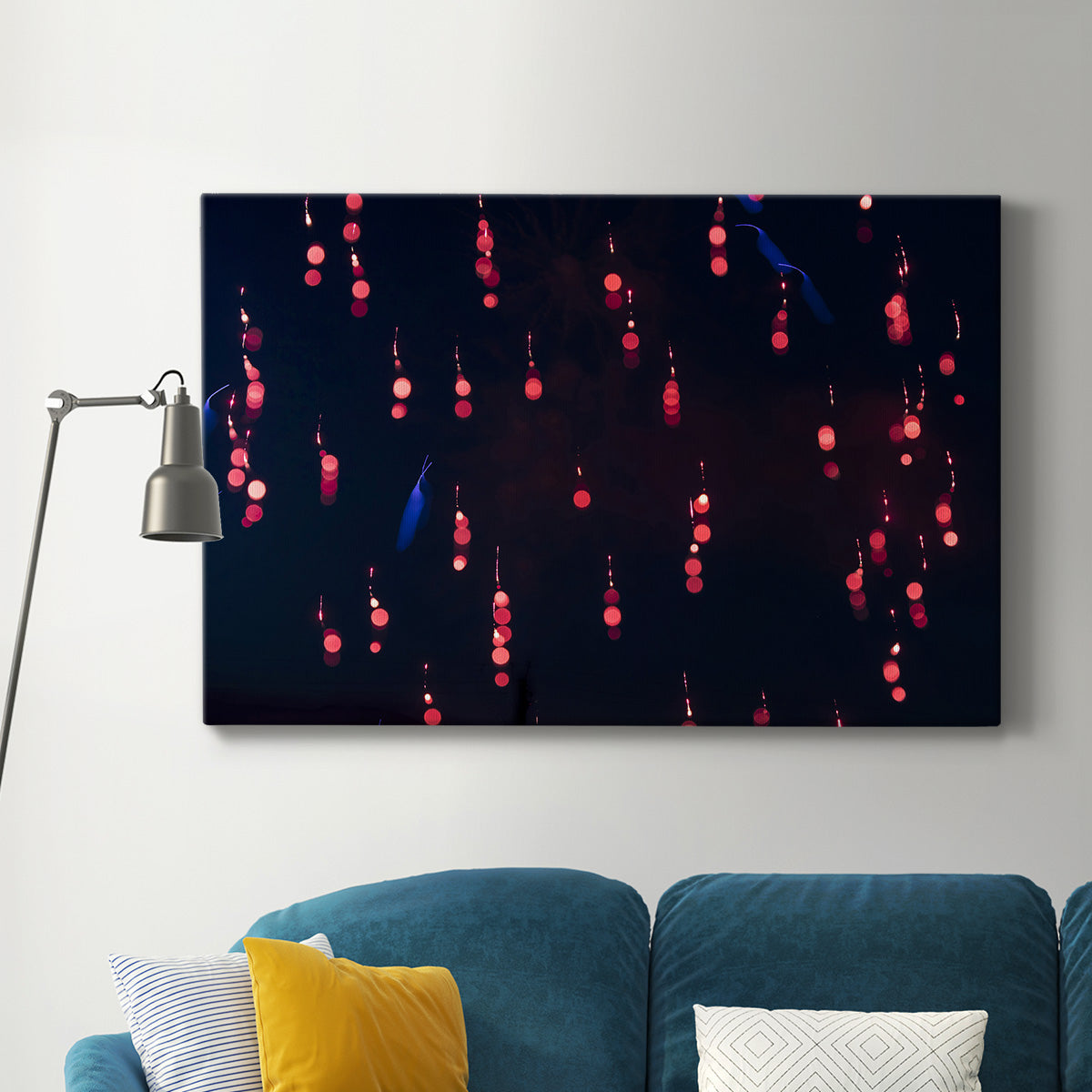 Crimson Constellation Premium Gallery Wrapped Canvas - Ready to Hang
