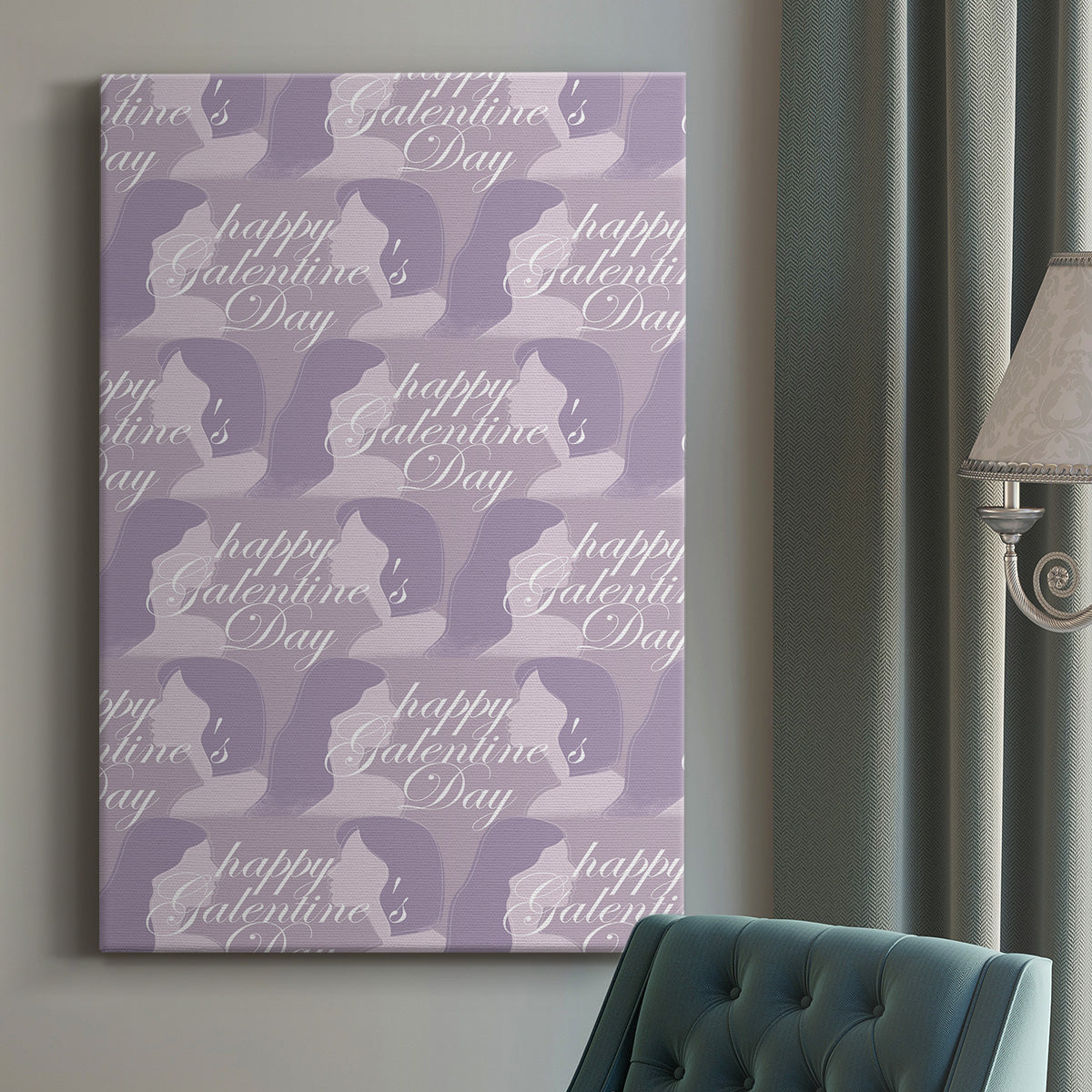 Happy Galentine's Day Collection E Premium Gallery Wrapped Canvas - Ready to Hang