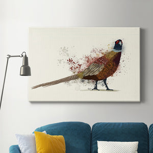 Pheasant Splash 2 Premium Gallery Wrapped Canvas - Ready to Hang