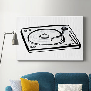 Vinyl Sketch Premium Gallery Wrapped Canvas - Ready to Hang