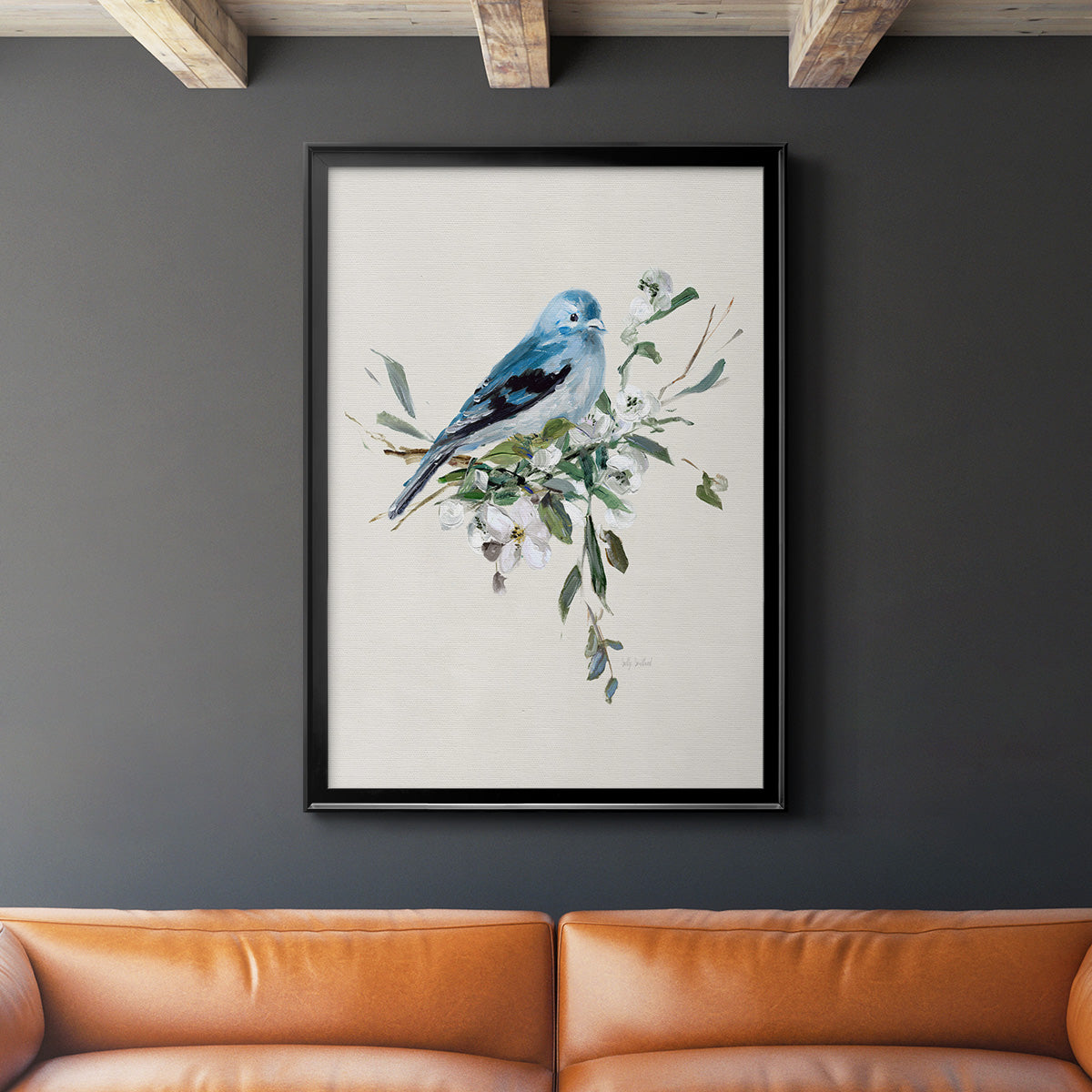 Bluebird Happy I Premium Framed Print - Ready to Hang