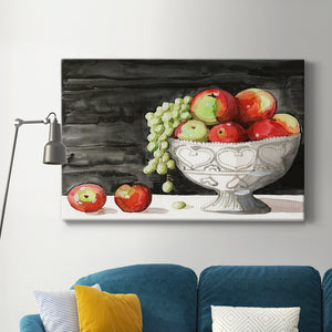 Watercolor Fruit Bowl I Premium Gallery Wrapped Canvas - Ready to Hang