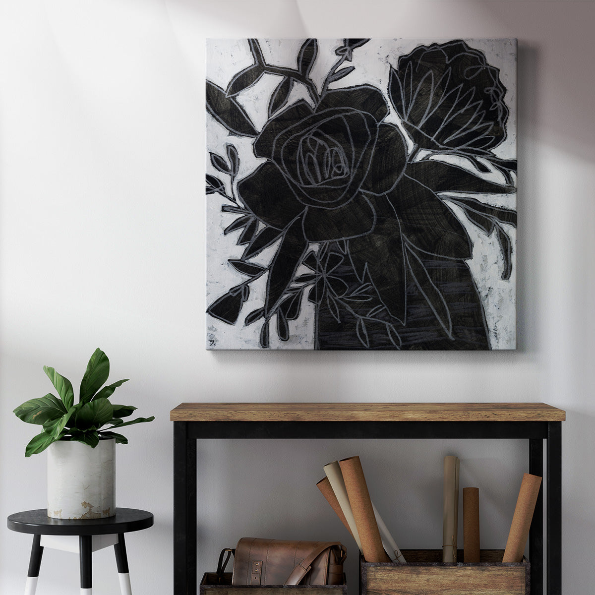 Chalkboard Garden II-Premium Gallery Wrapped Canvas - Ready to Hang