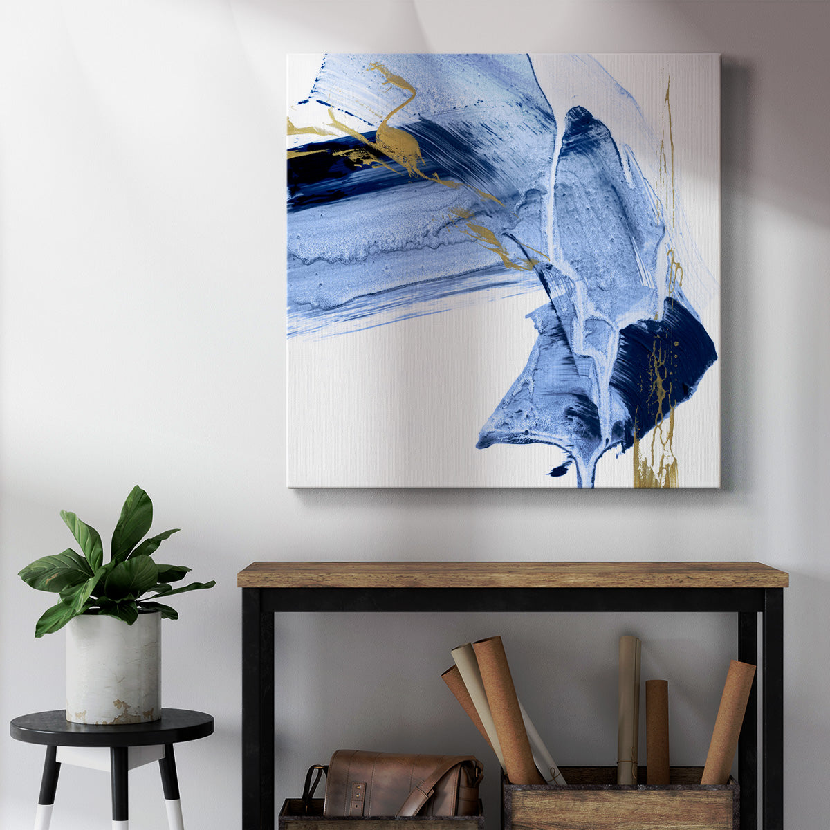 Golden Current I-Premium Gallery Wrapped Canvas - Ready to Hang