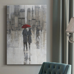 Rain in The City I Premium Gallery Wrapped Canvas - Ready to Hang