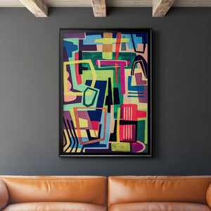 Connected Colors I Premium Framed Print - Ready to Hang