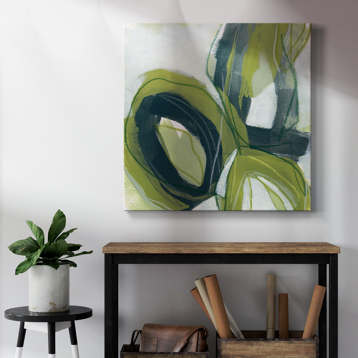 Verdigris Motion I-Premium Gallery Wrapped Canvas - Ready to Hang