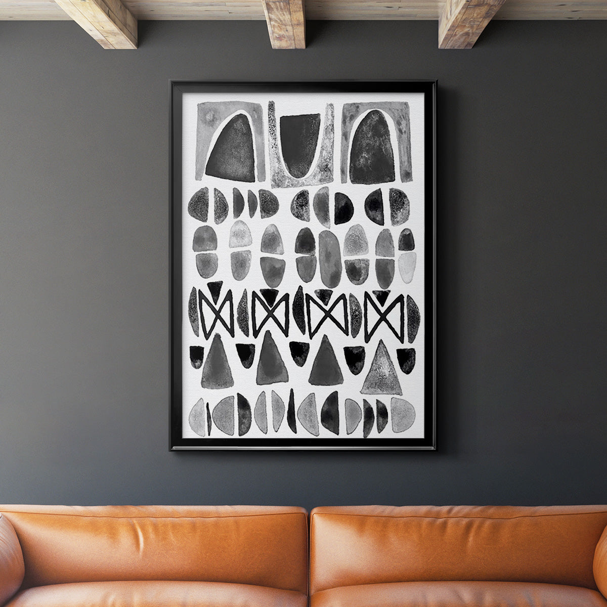 Grey Arches I Premium Framed Print - Ready to Hang