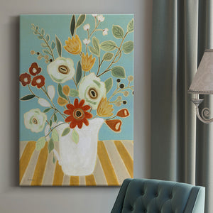 Joyful Blossoms I Premium Gallery Wrapped Canvas - Ready to Hang