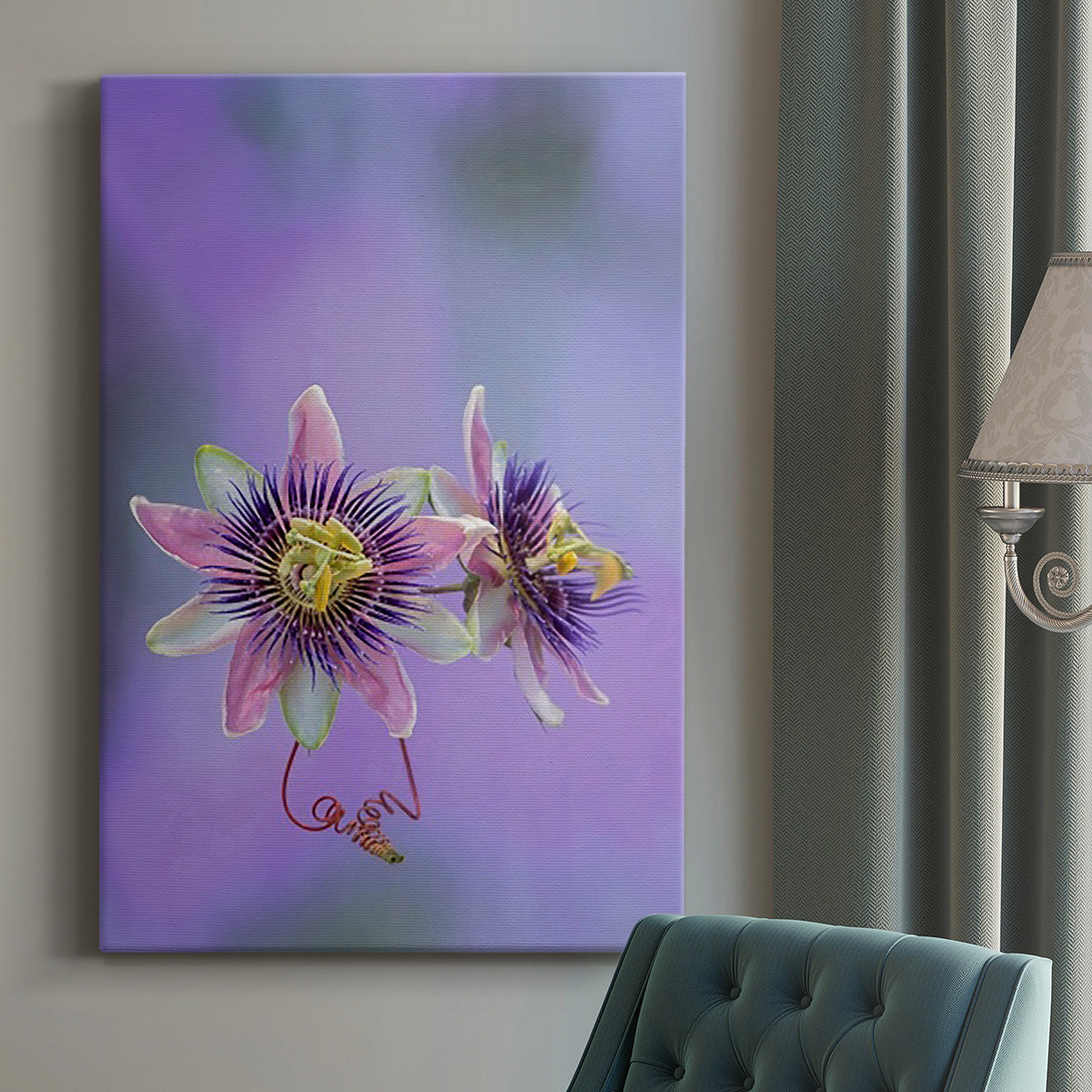 Exotic Flower Burst II Premium Gallery Wrapped Canvas - Ready to Hang