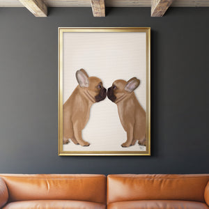 Sepia Botanical Journal I - Modern Framed Canvas Print