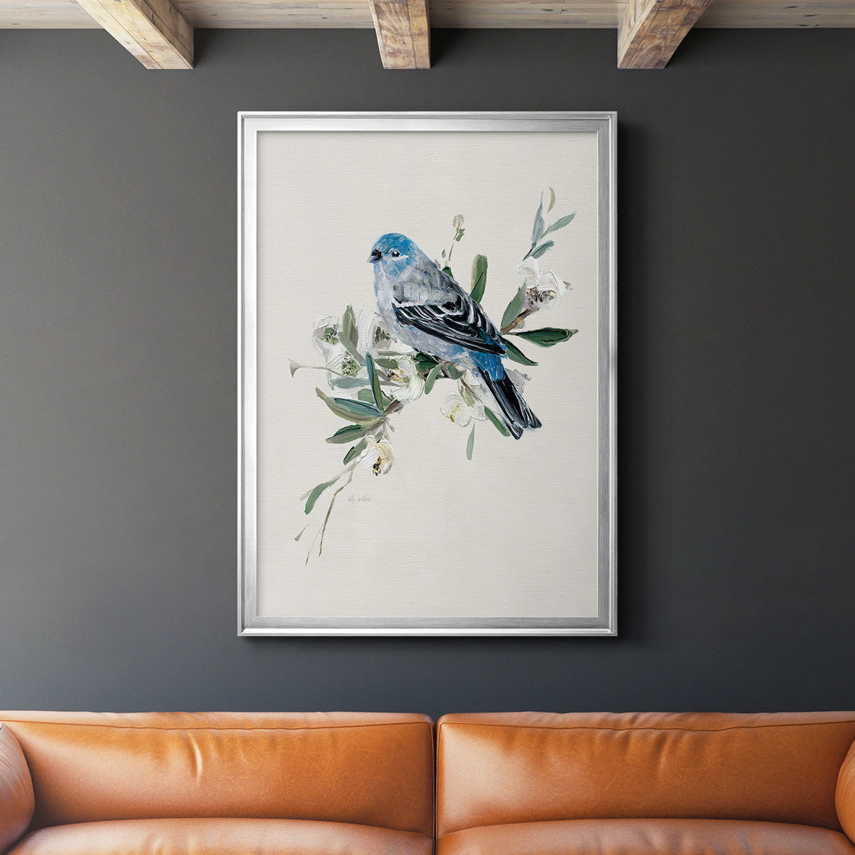 Bluebird Happy II Premium Framed Print - Ready to Hang