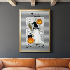 Trick or Treat Ghost Premium Framed Print - Ready to Hang